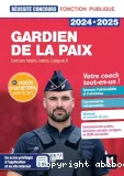 Gardien de la paix - concours externe, interne, catégorie B